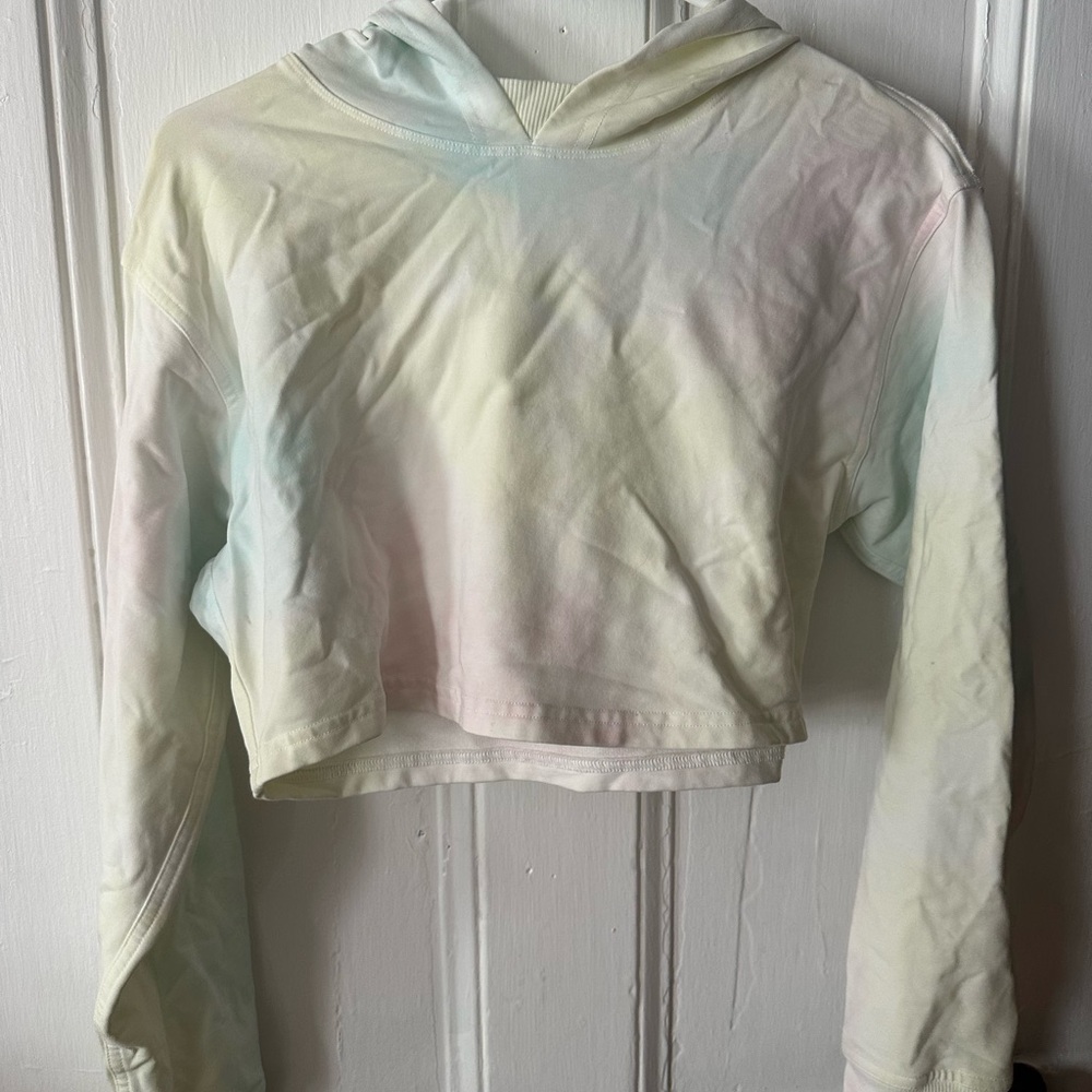Lululemon Athletica Cropped Tie Dye Hoodie